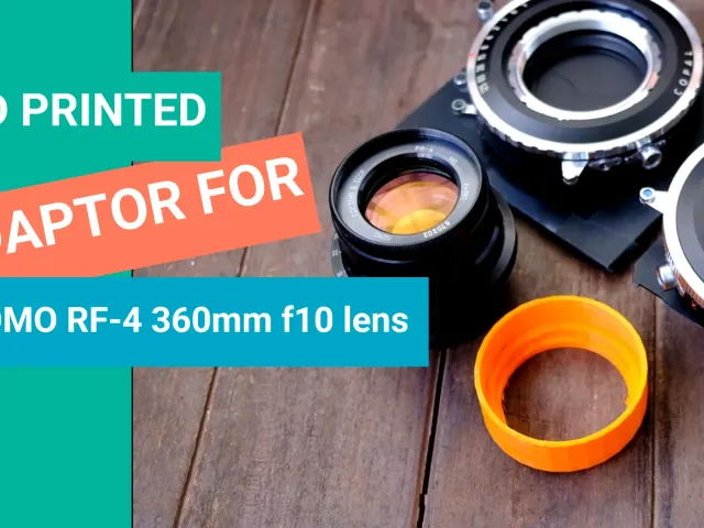 Lomo RF-4 360mm f10 lens to Copal 3s shutter adaptor