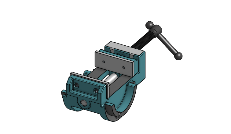 Miniatura 3 do modelo 3D Angle adjustable bench vice
