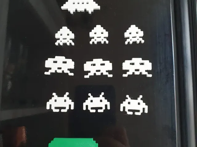 Space Invaders Refrigerator Magnets