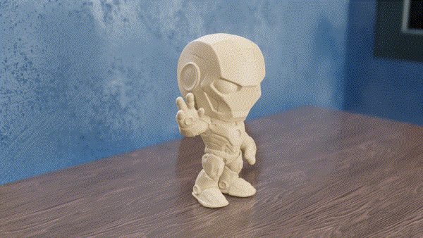 Chibi Waving Ironman — miniatura 3