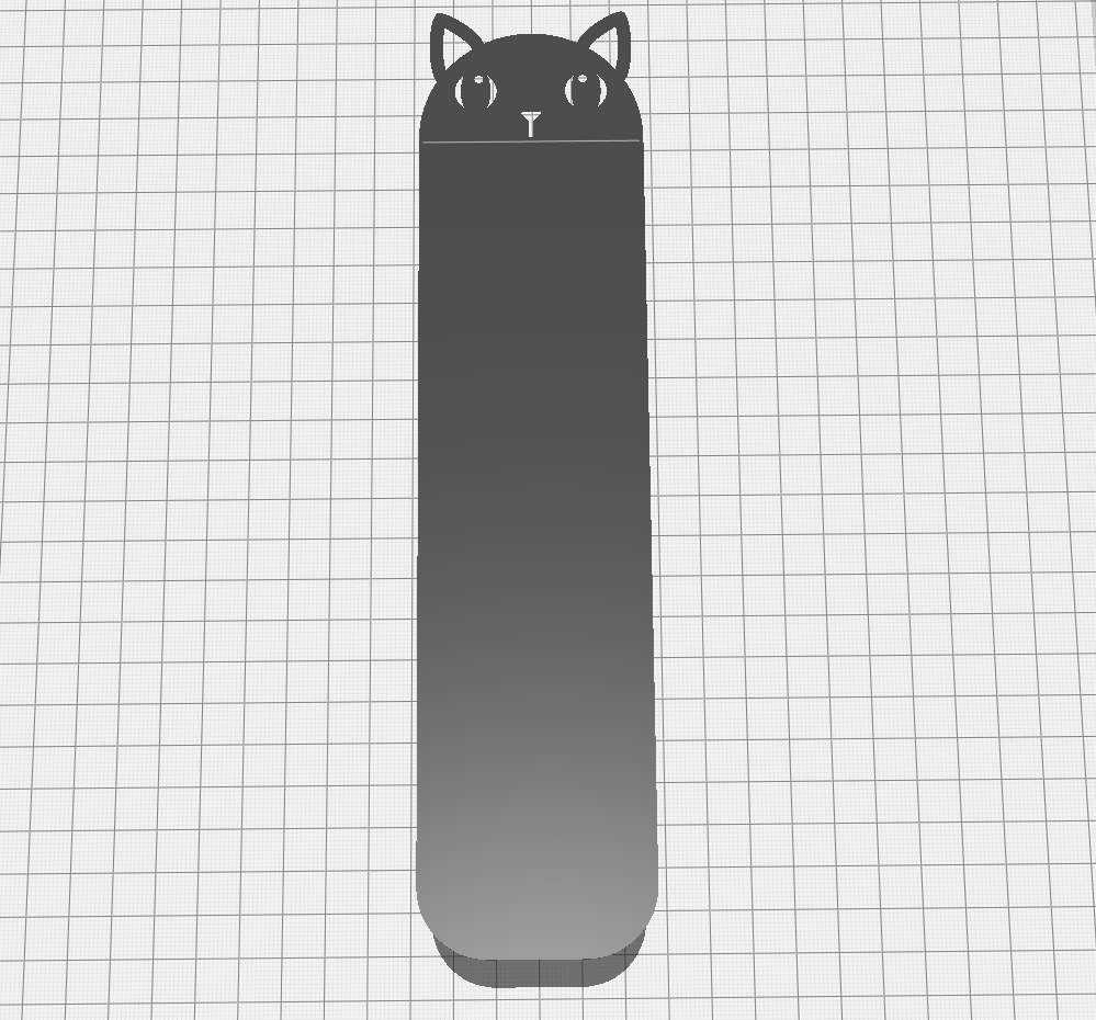 Miniatura 4 do modelo 3D Bookmark - Cat