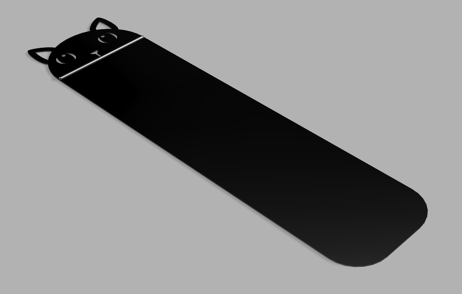 Miniatura 2 do modelo 3D Bookmark - Cat