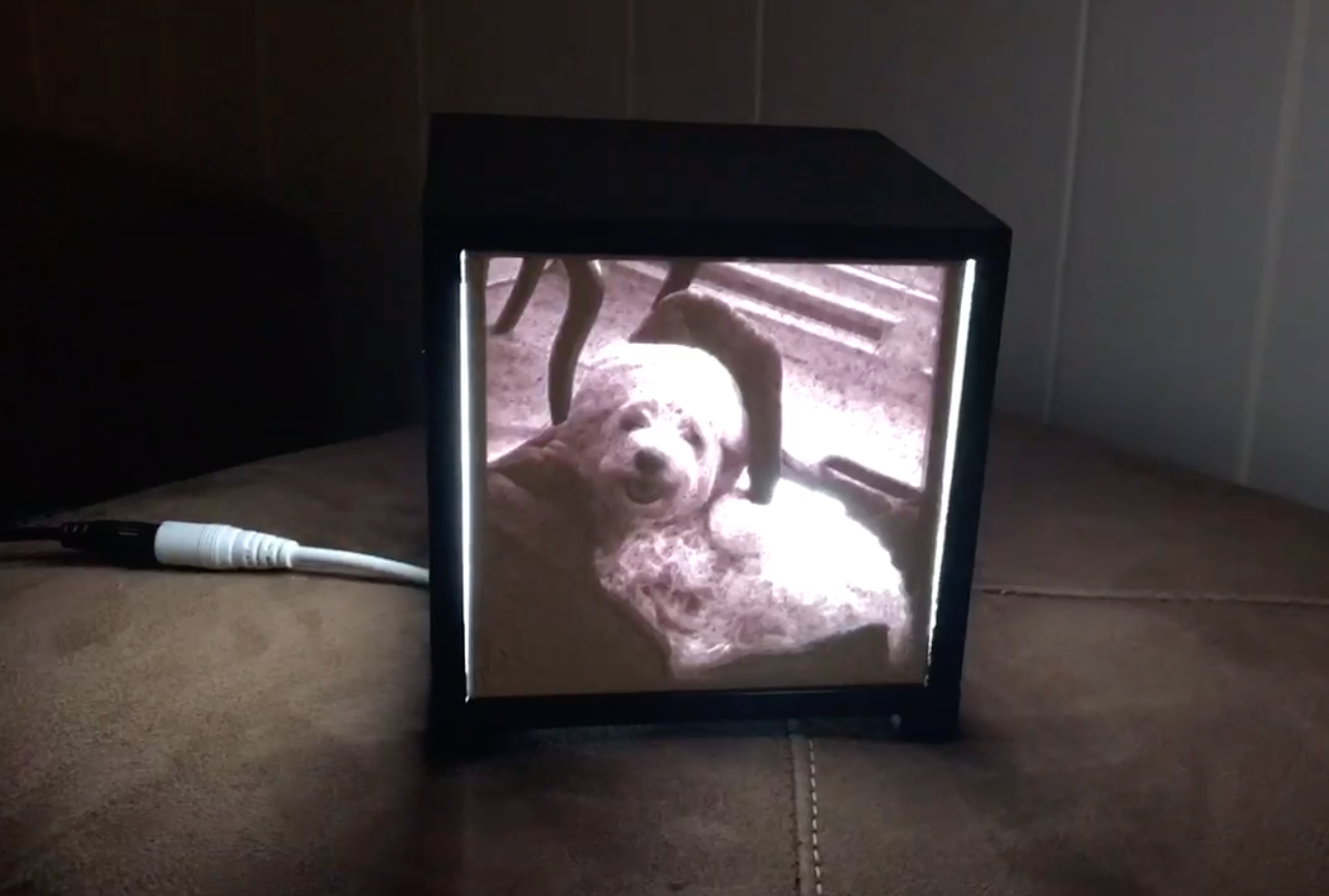 Miniatura 3 do modelo 3D LED Backlight Lithophane Cube Frame