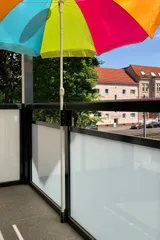 Parasol balcony stand