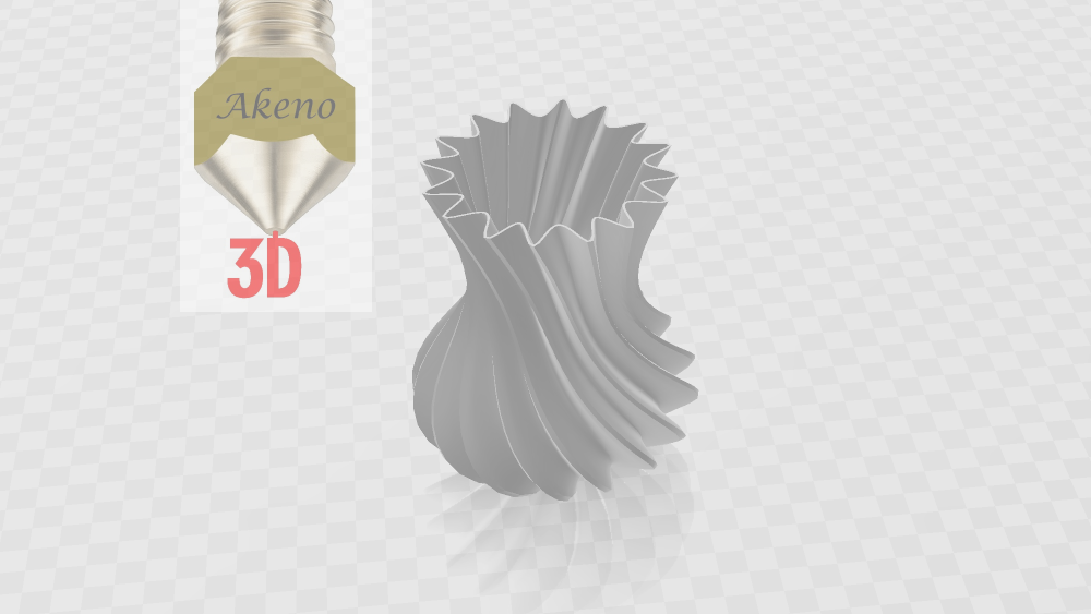 Modern twisted vase, planter