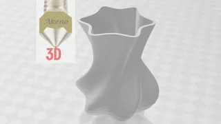 Modern twisted star vase