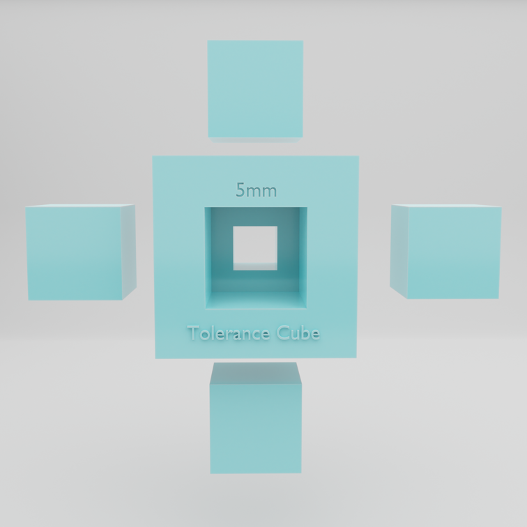 Tolerance Calibration Cube by Grayfaux Download free STL model