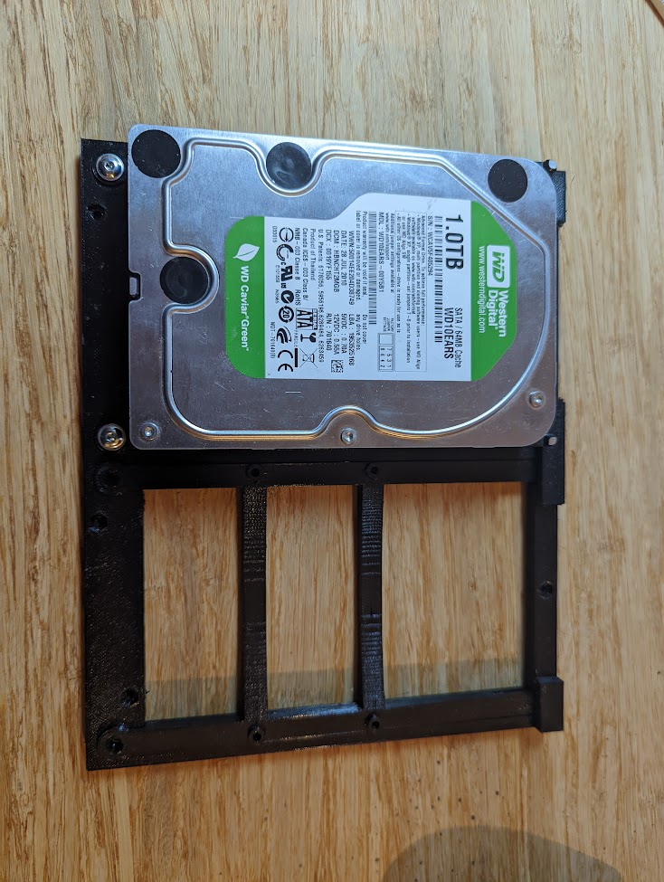 Double HDD 3.5" mount for 1U server