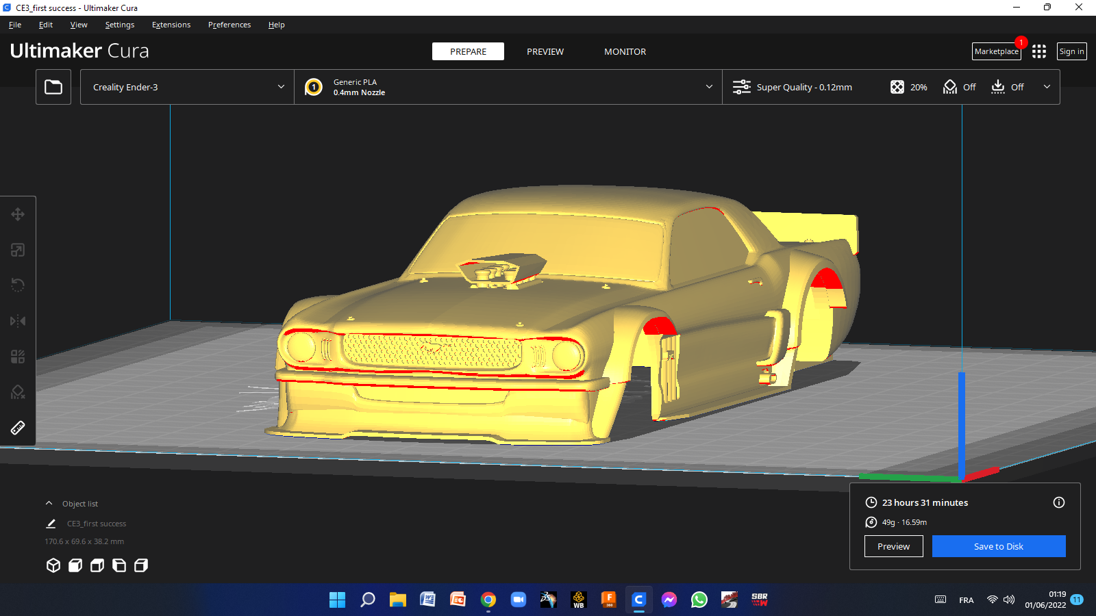 PRINTABLE mustang rc car remix