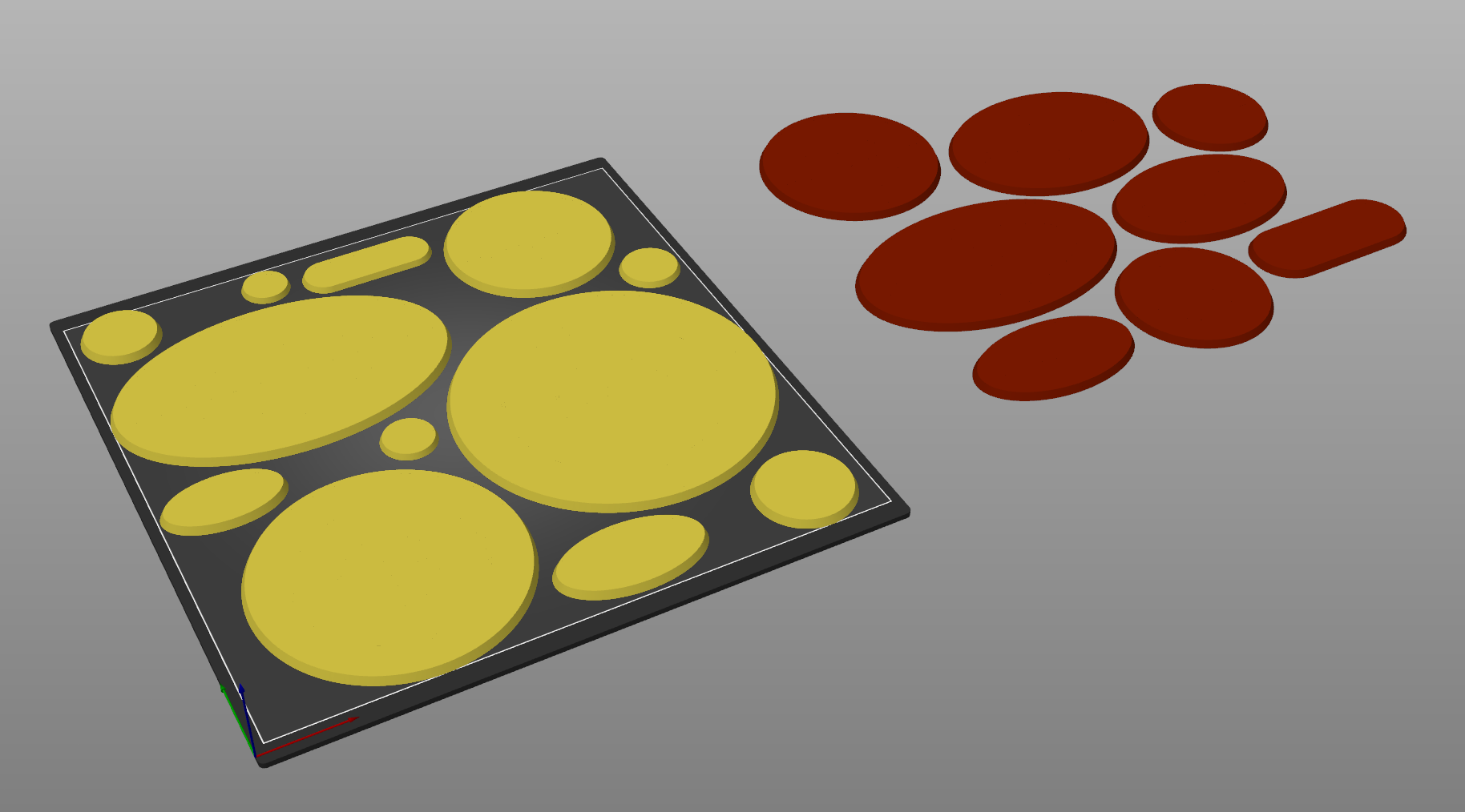 Miniature Bases for BattleMallet 420C