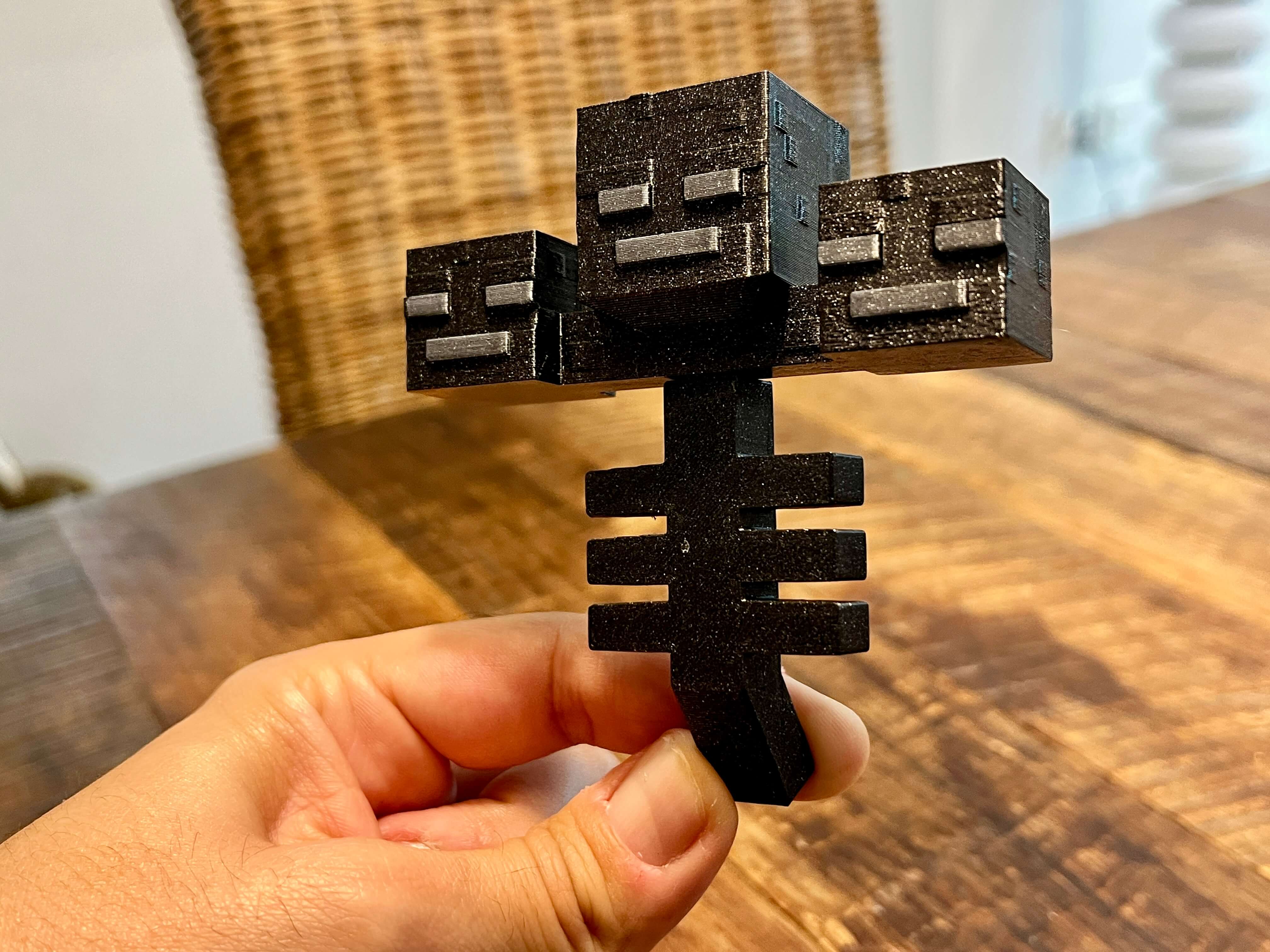 Minecraft Wither Figure - rotating head, no supports