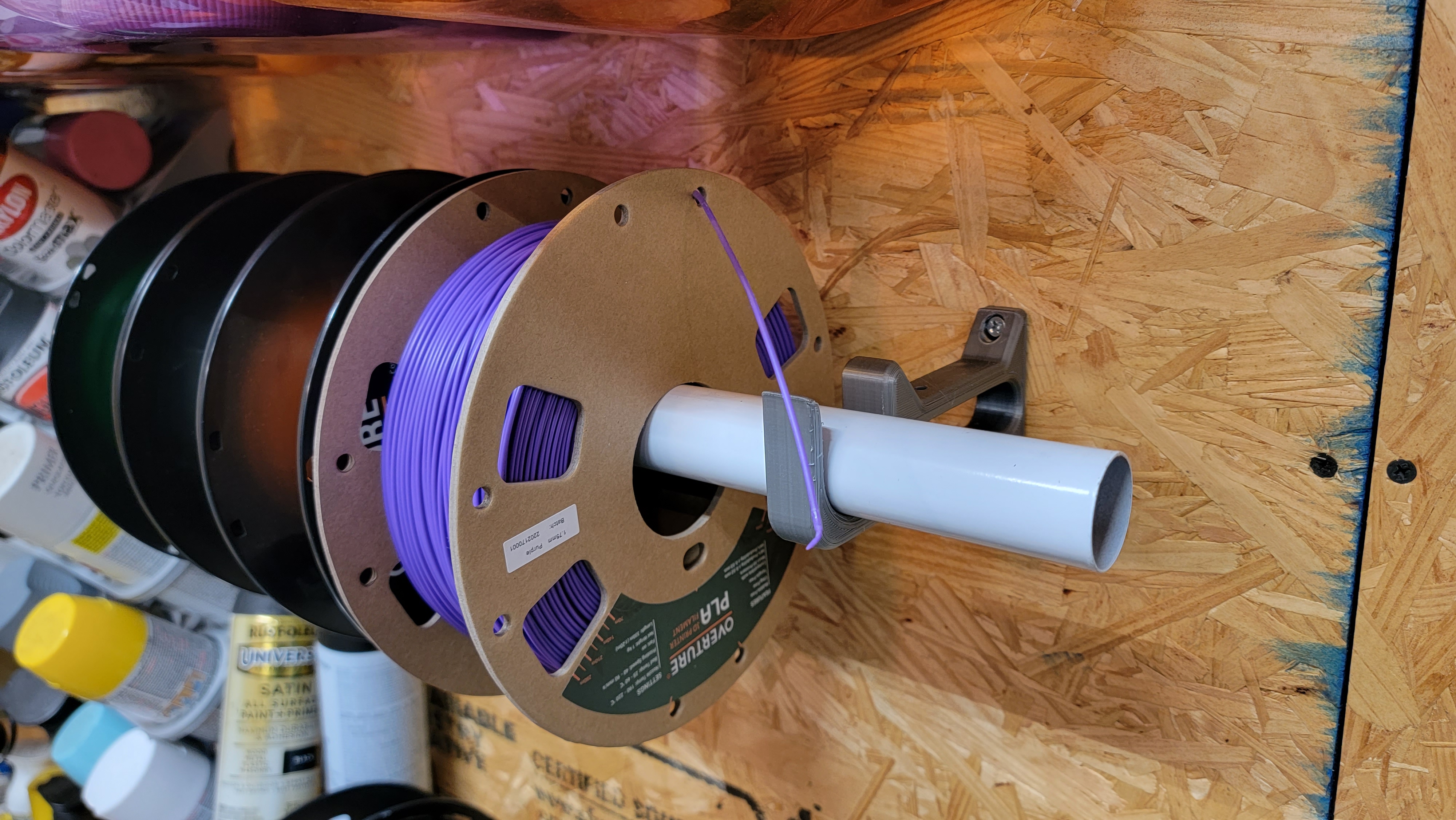 Spool wall mount bracket