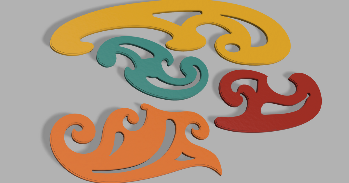 French curves by The Alchemist Download free STL model