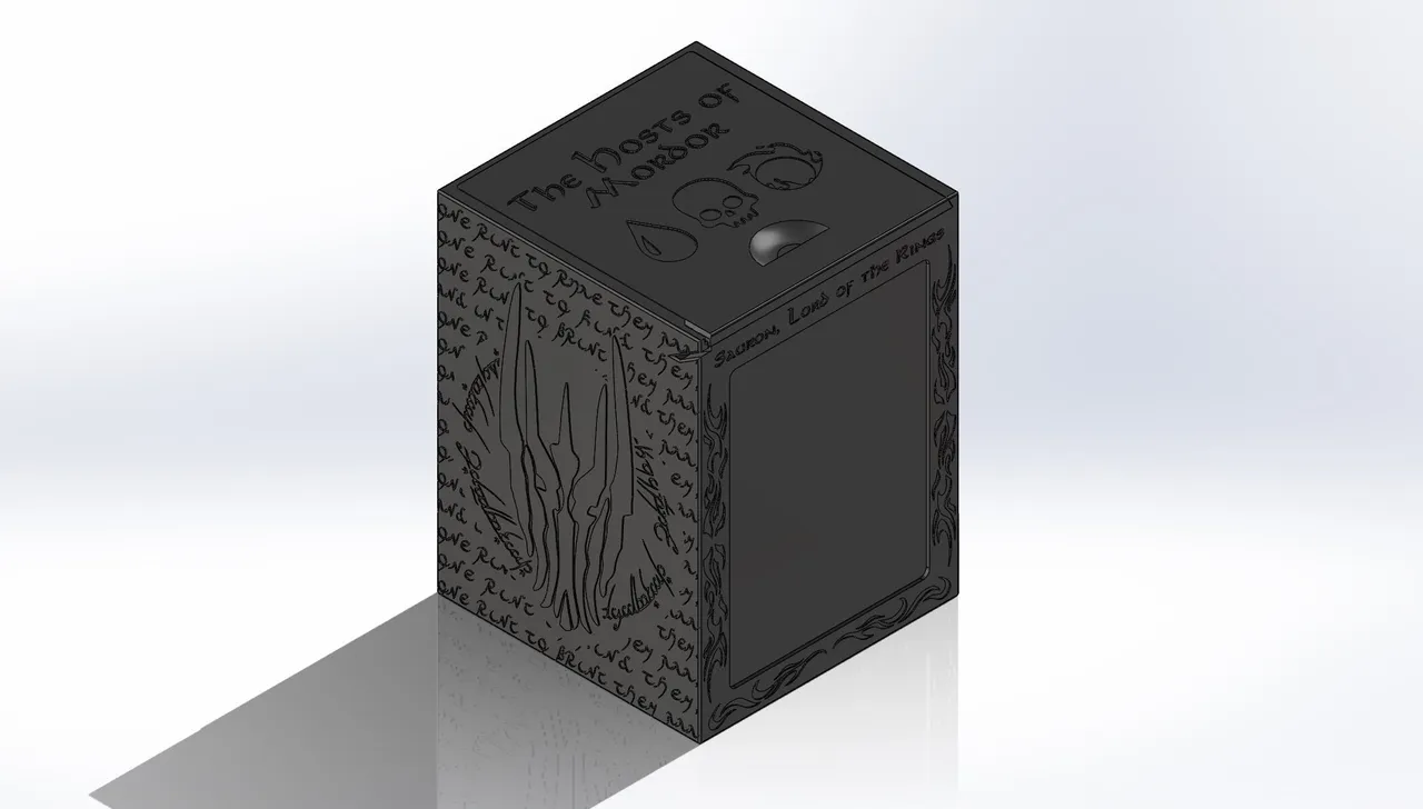 MTG Commander Deck Box - Sauron Themed by TheJackall | Download STL model |  Printables.com
