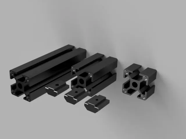 Profile T-slot original Prusa model ant T-nuts for testing