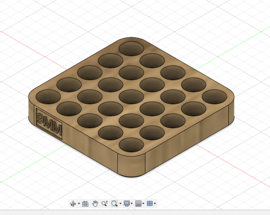 9mm reloading tray 25 count