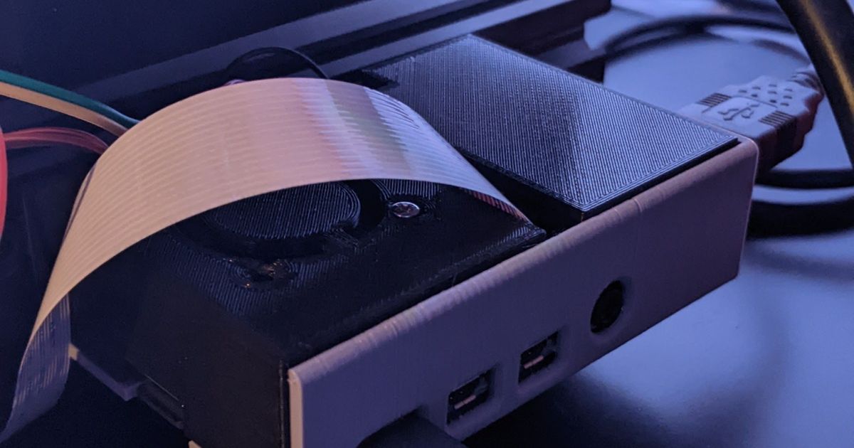 Ender 3 Raspberry Pi 4 Mount by Sodium_Hydrogen Download free STL