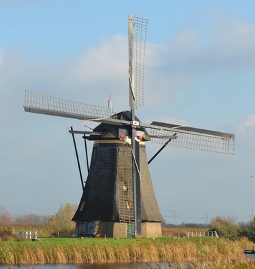 Miniatura 3 do modelo 3D Dutch Windmill Wall Decor
