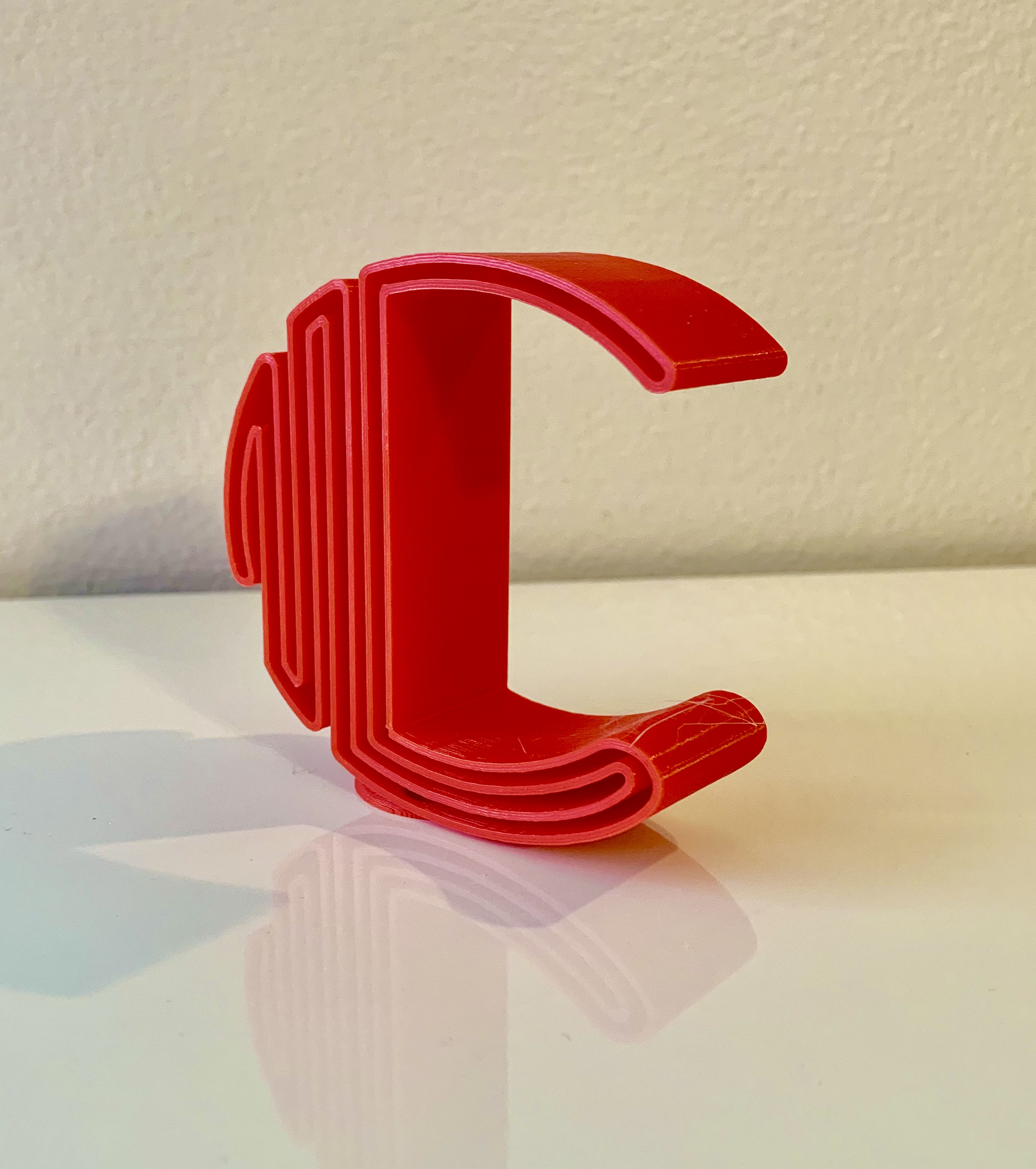Ski Trails Font Letter C