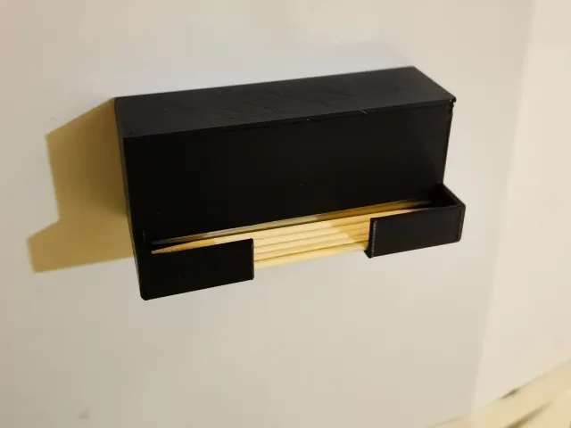 Magnetic toothpick holder