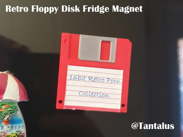 Retro Floppy Disk Fridge Magnet