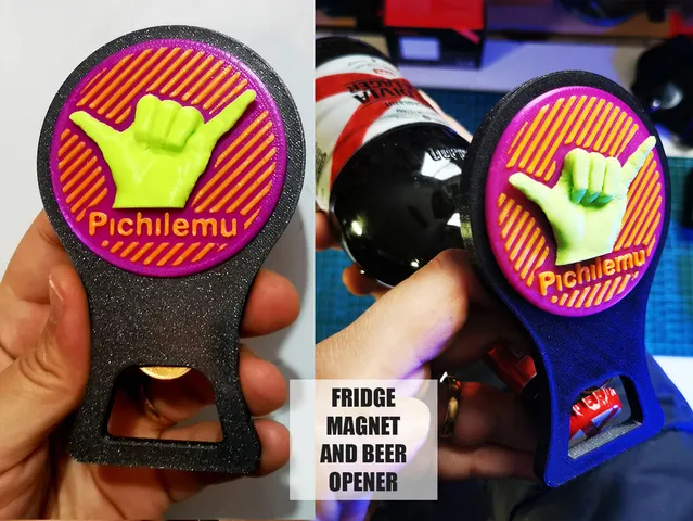 Fridge Magnet Bottle Opener - Souvenir Pichilemu