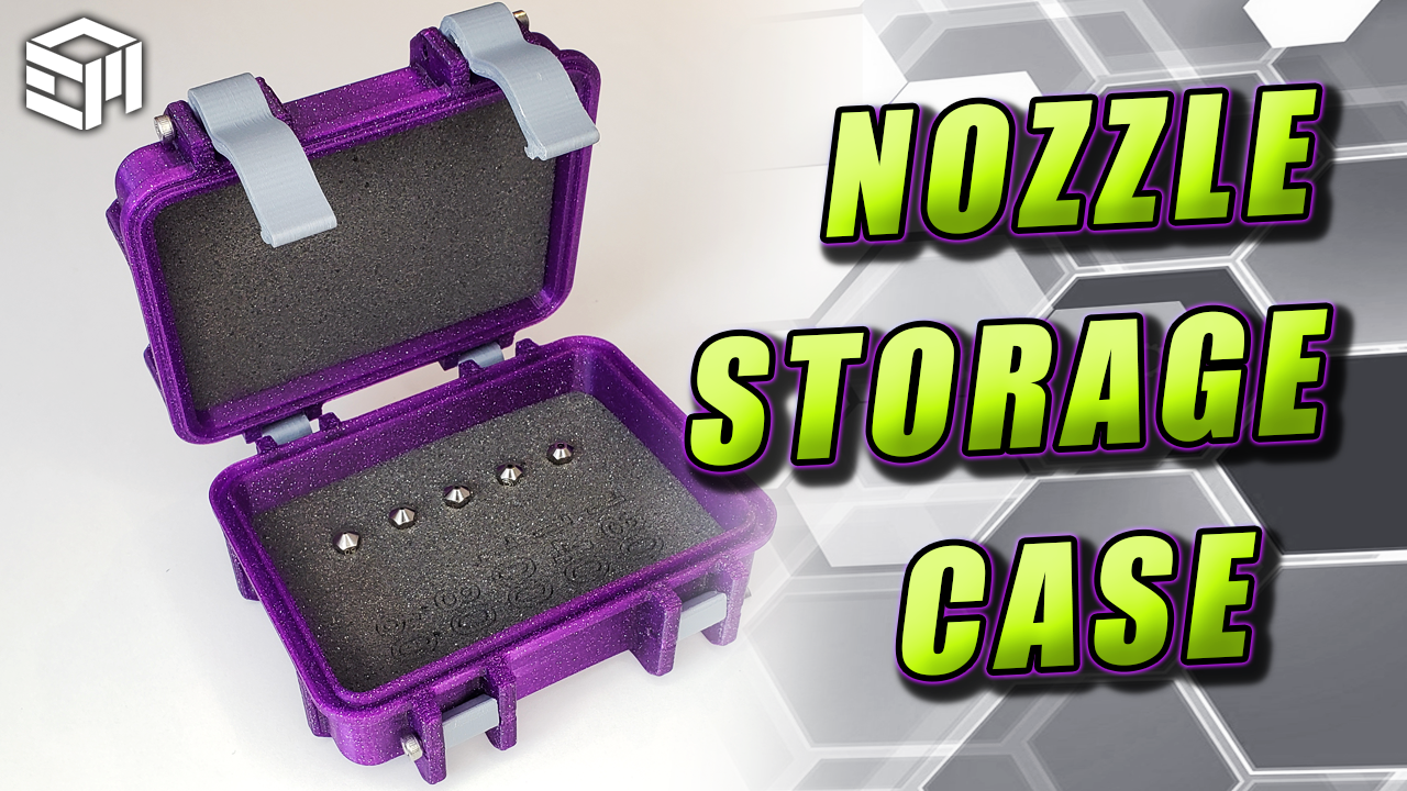 Nozzle or Small Tool Latching Storage Box / Case / Holder