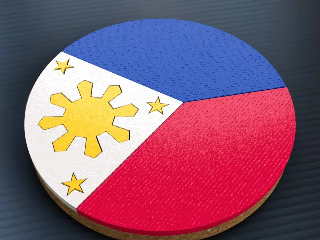 Philippines - Flag Beer Coaster