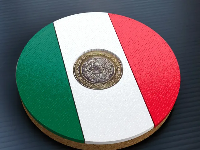 Mexico - Flag Beer Coaster