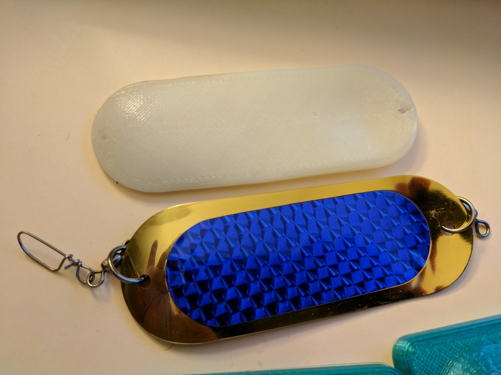 3D printable Kokanee Dodger mold and lure by lowrizzle, Download free STL  model