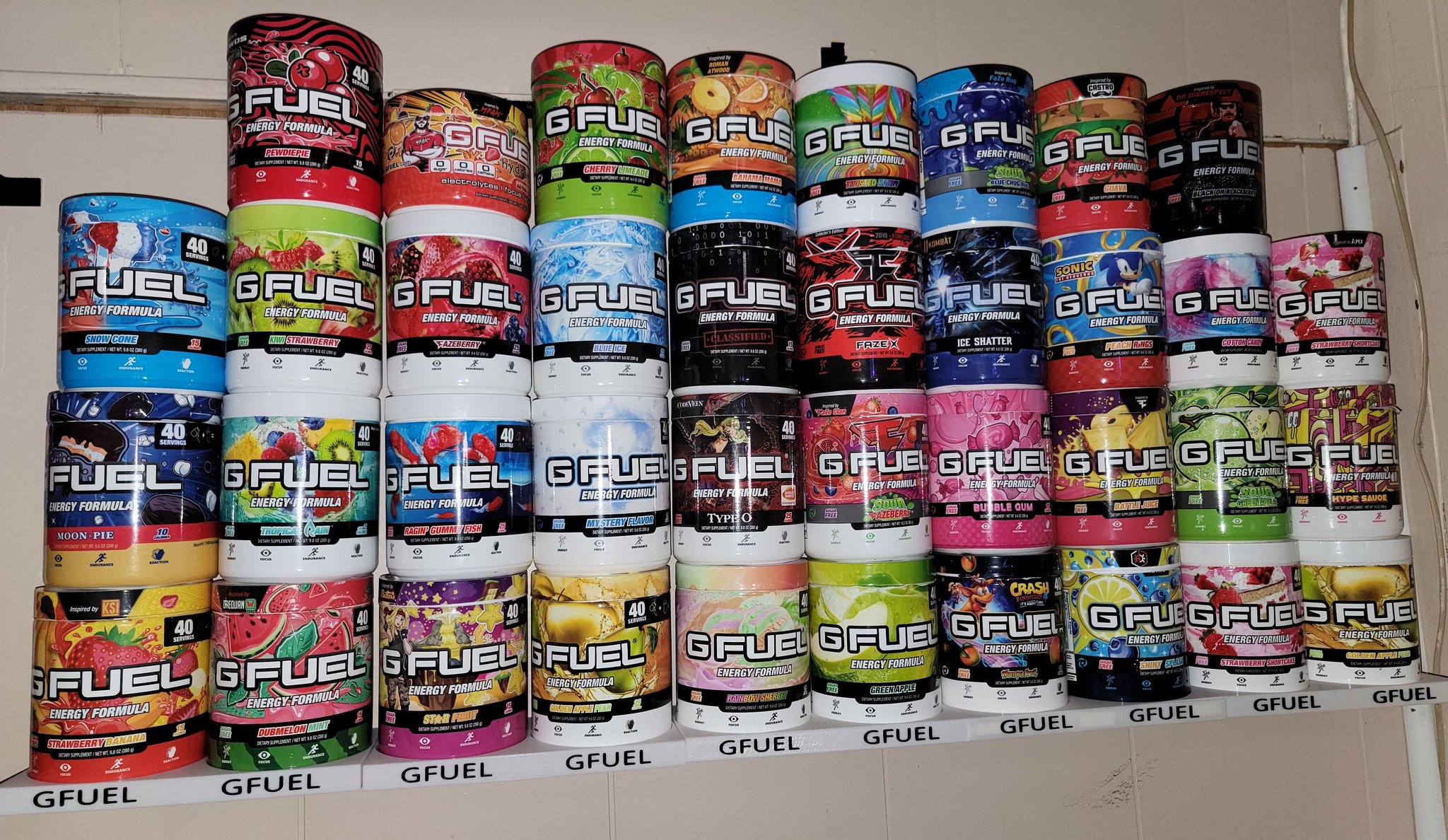 GFUEL Tub Display Shelf by BluD Download free STL model