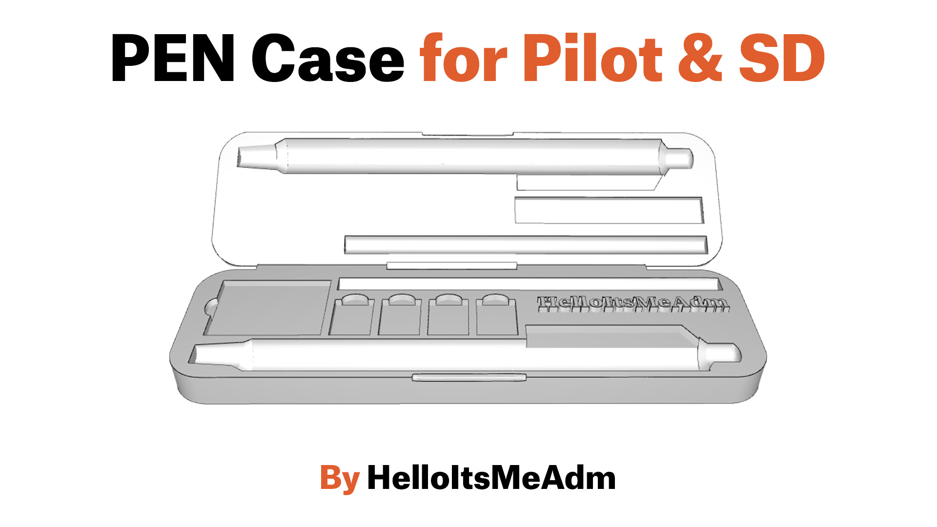 Pen Case - Pilot, SD cards and spare pilot charge