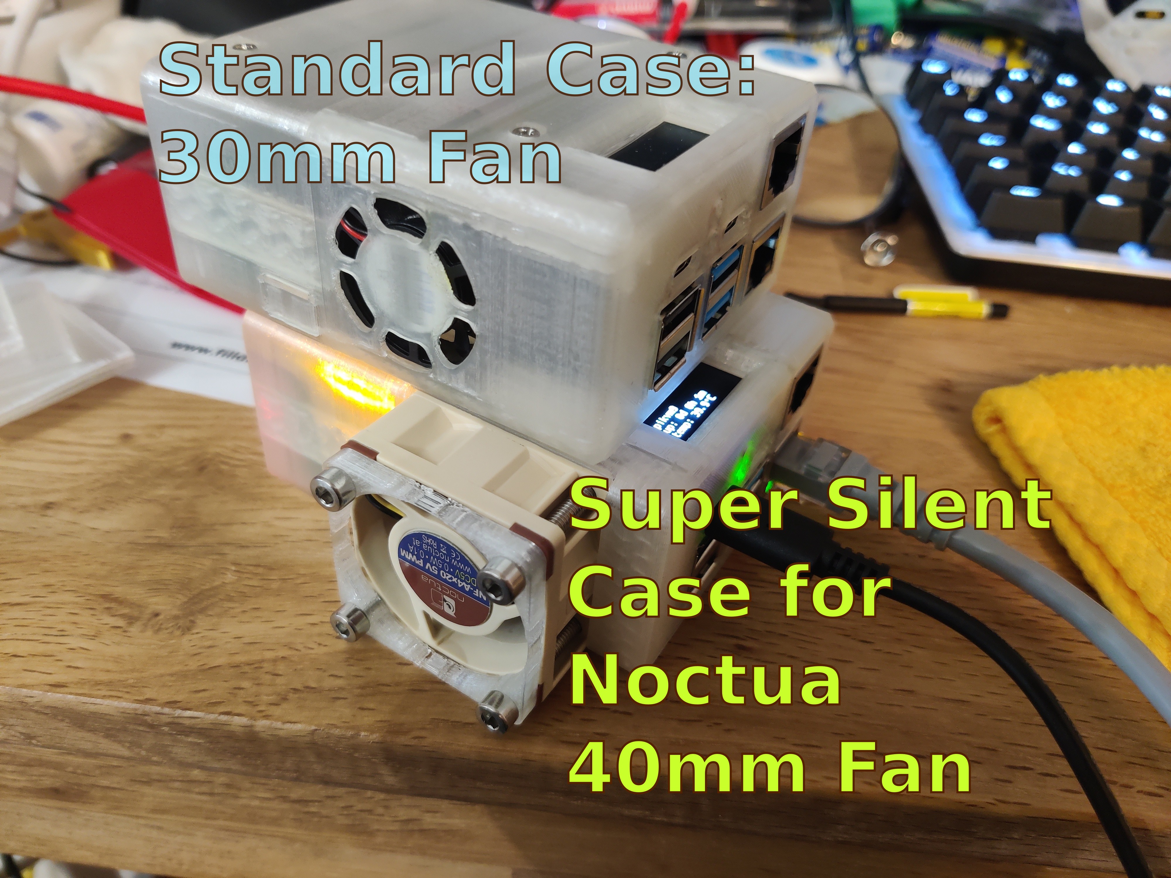 PiKVM Case Mod for silent Noctua 40mm Fan