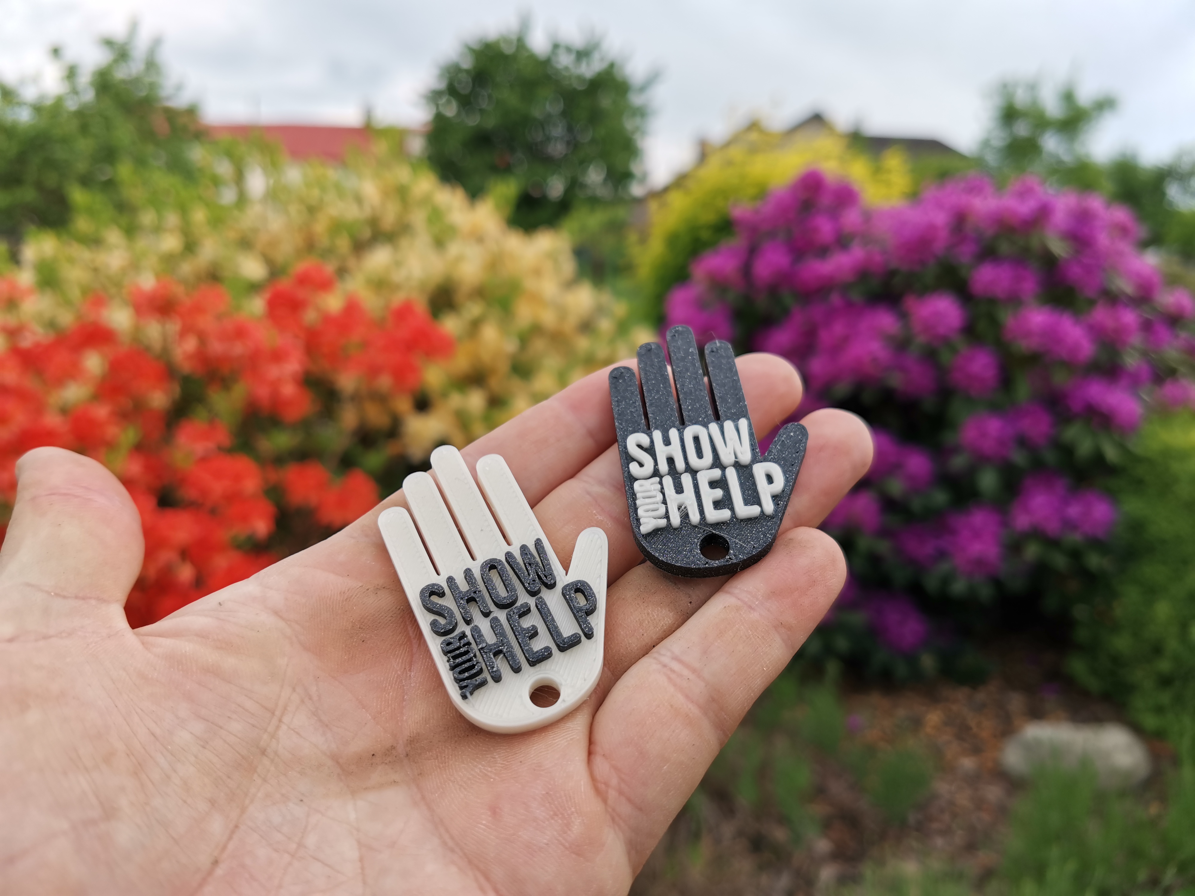 Show your help keychain by RaQic Download free STL model