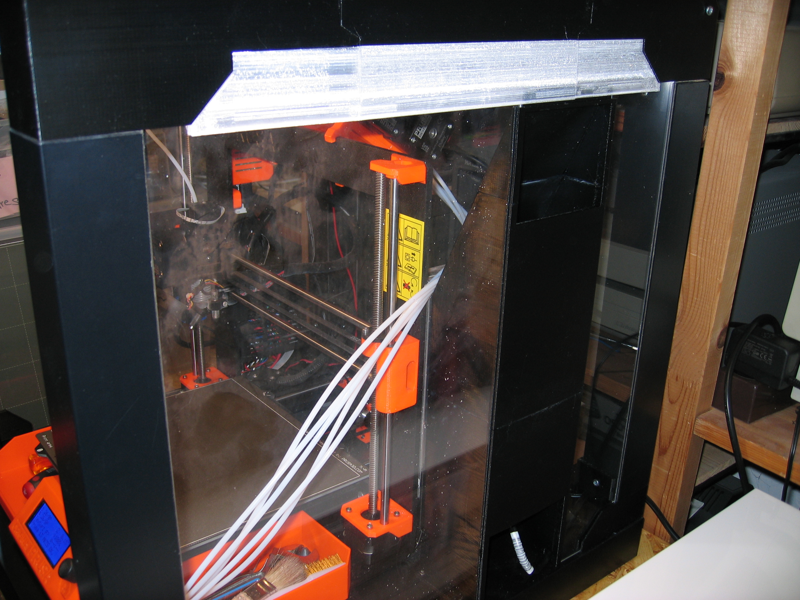 Lack enclosure PSU cooling chimney
