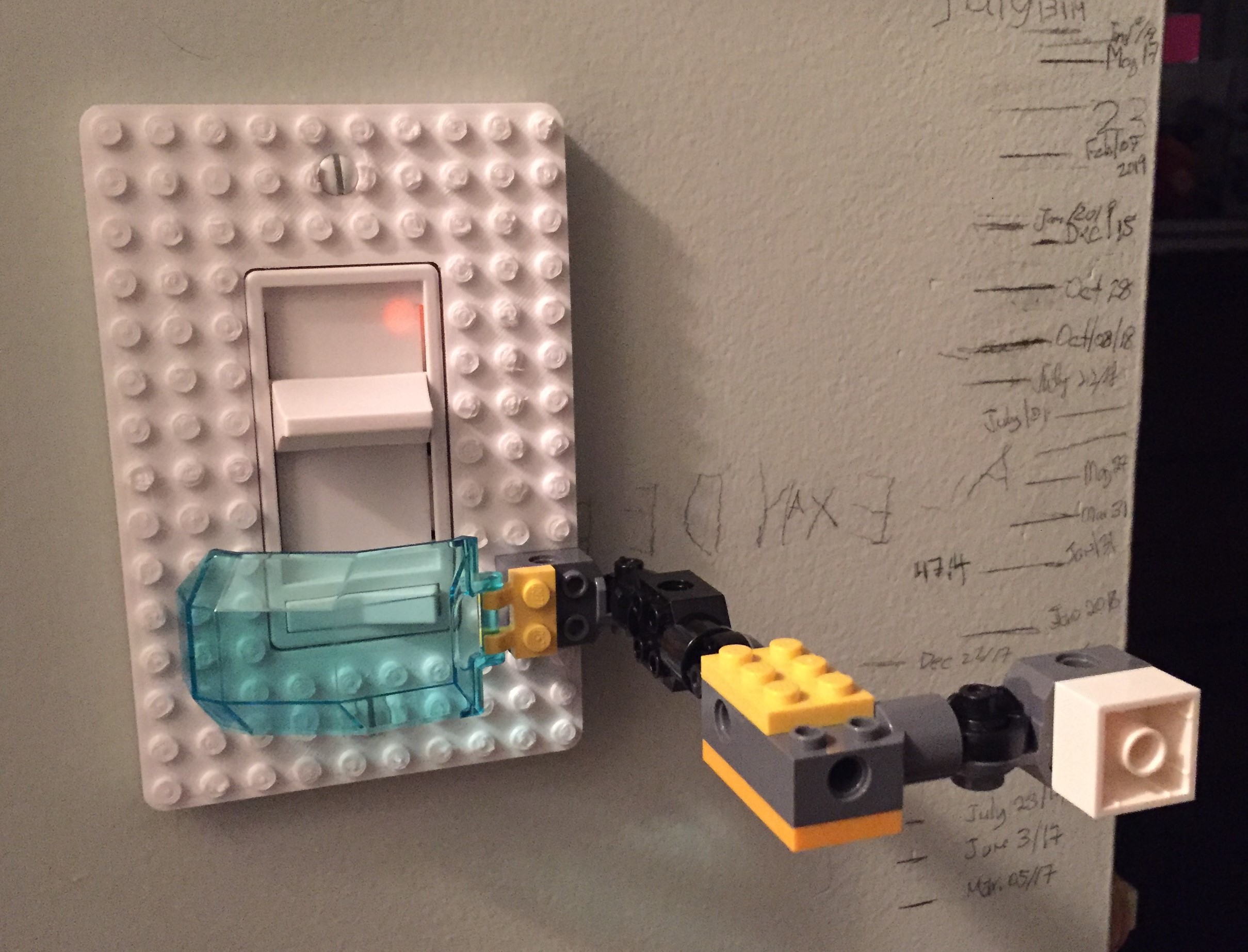 Lego compatible decora light switch cover