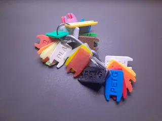 Filament swatch clips