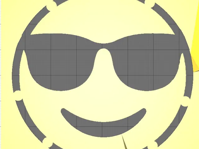 Cool Emoji Stencil