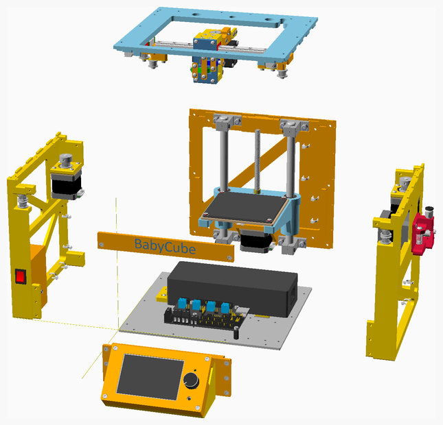 BabyCube - small CoreXY 3D printer by MartinBudden | Download free STL ...