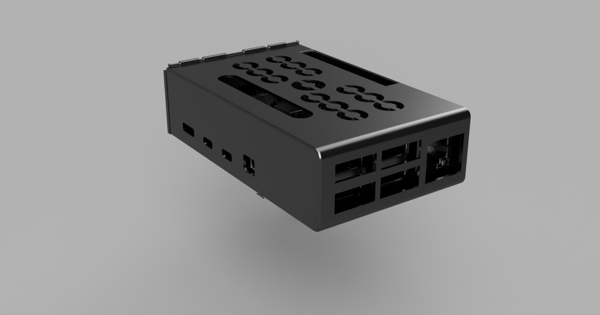 Raspberry Pi 4 Case by PolyPrint | Download free STL model | Printables.com