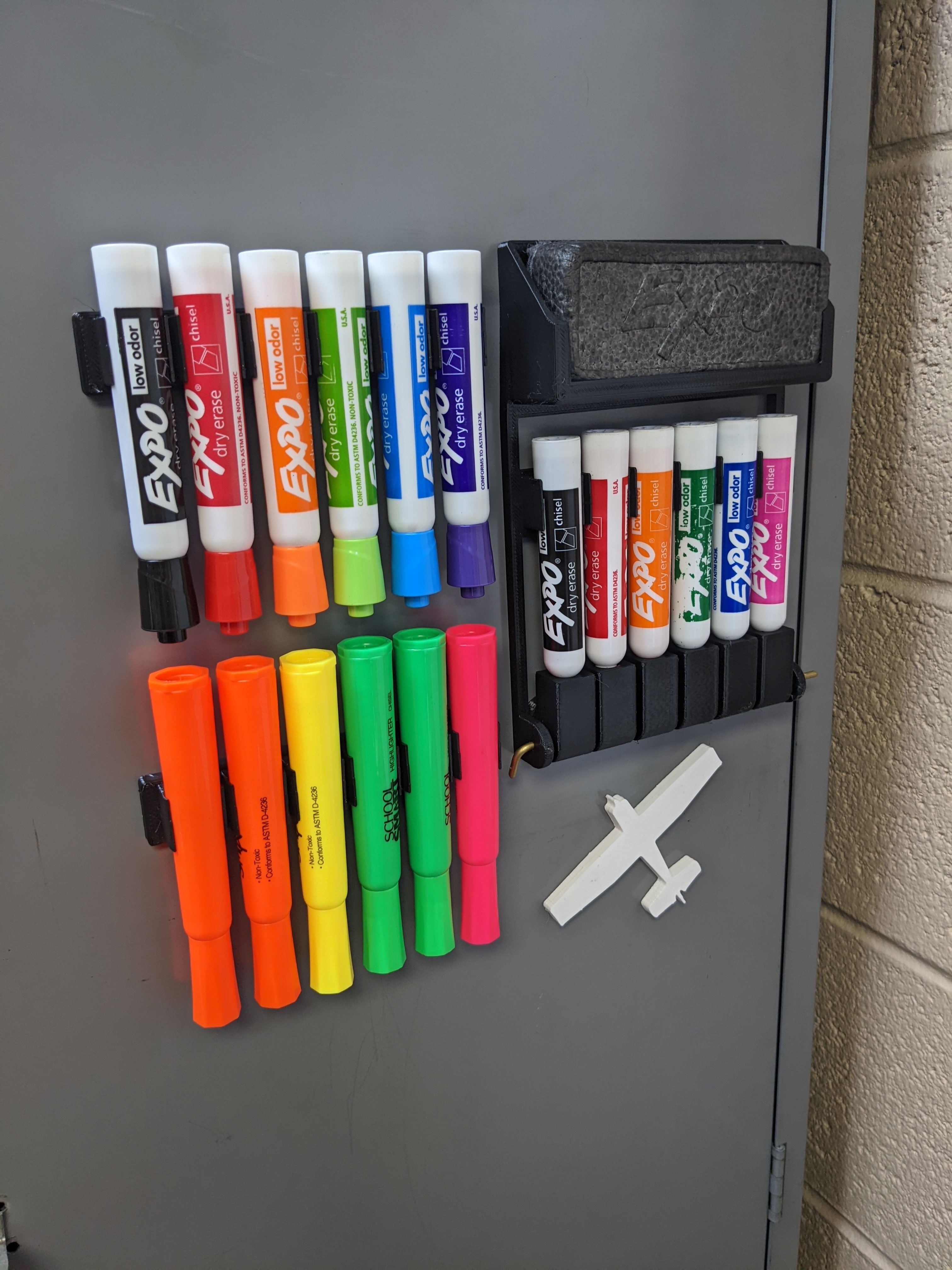 White Board Marker Holder and Clips