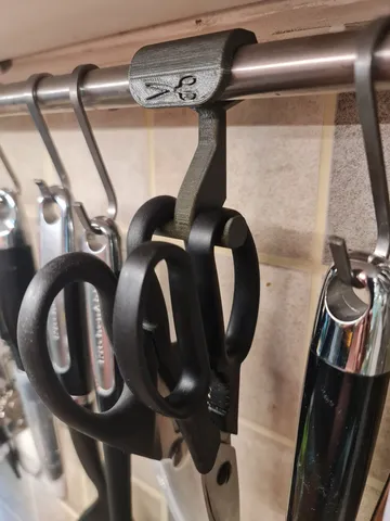 Scissors hook for IKEA KUNGSFORS / GRUNDTAL Reiling