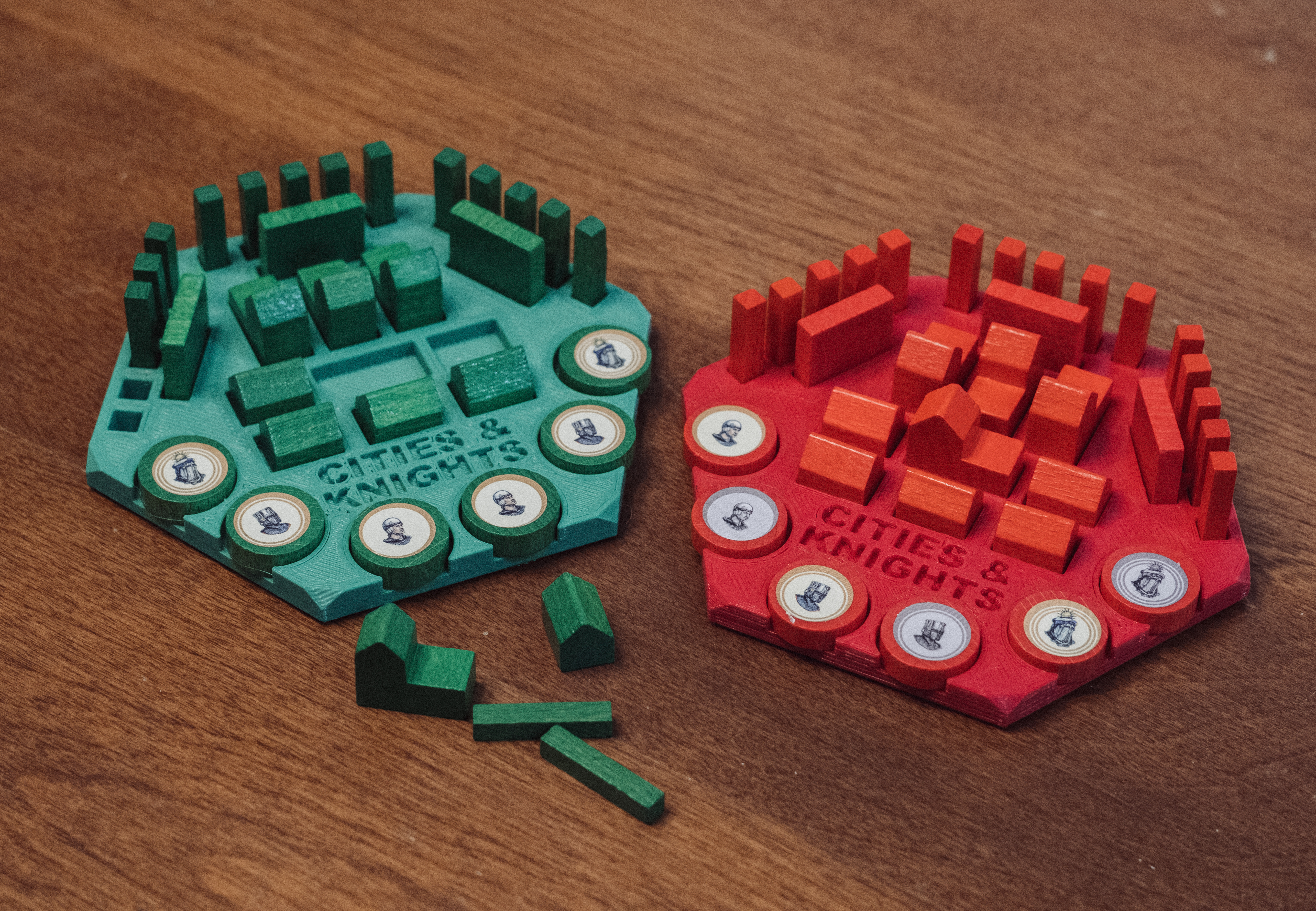 Piece holder for Catan + Cities and Knights