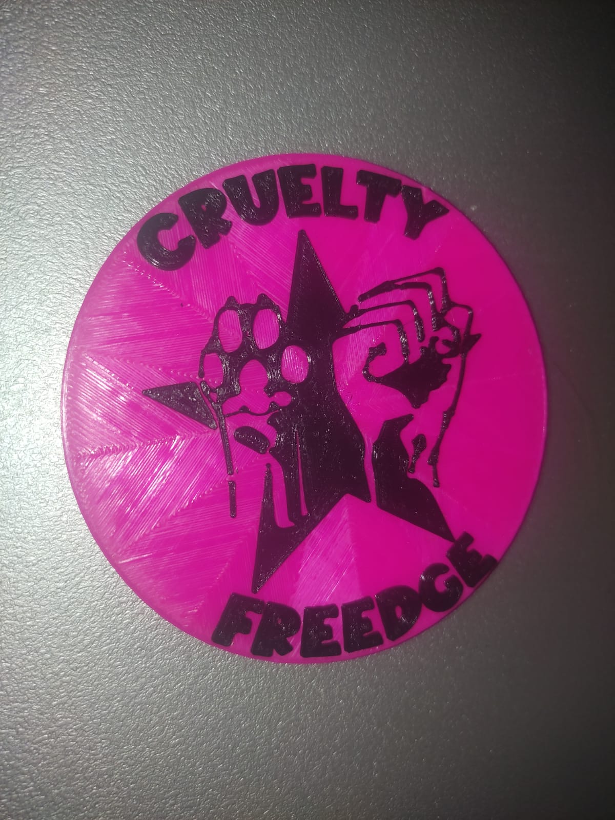 Cruelty Free fridge magnet