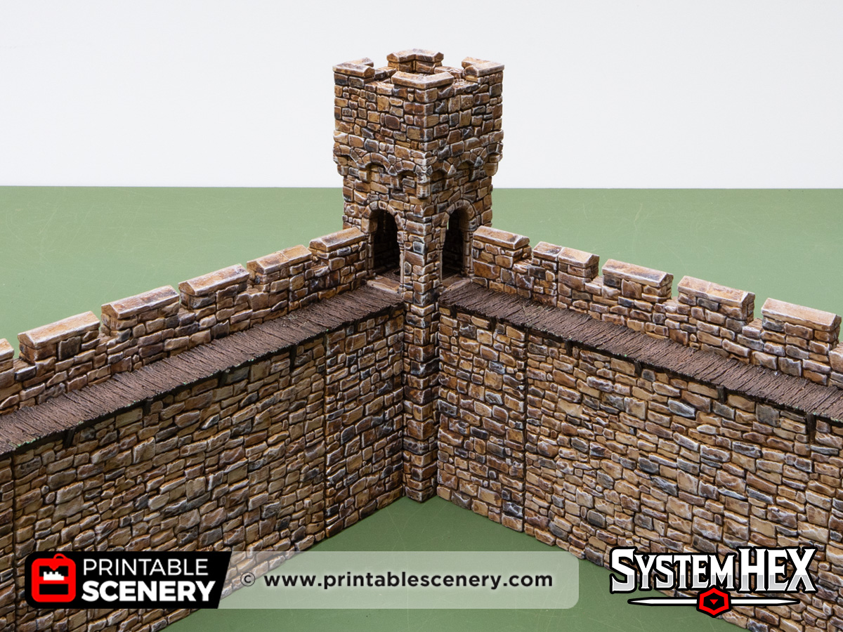Miniatura 6 do modelo 3D SystemHEX trial pack - Small Square Tower & Wall