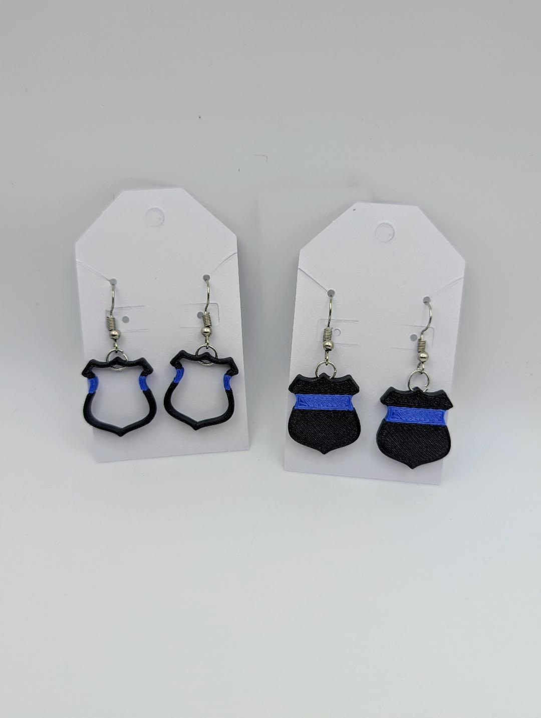 Badge Earrings