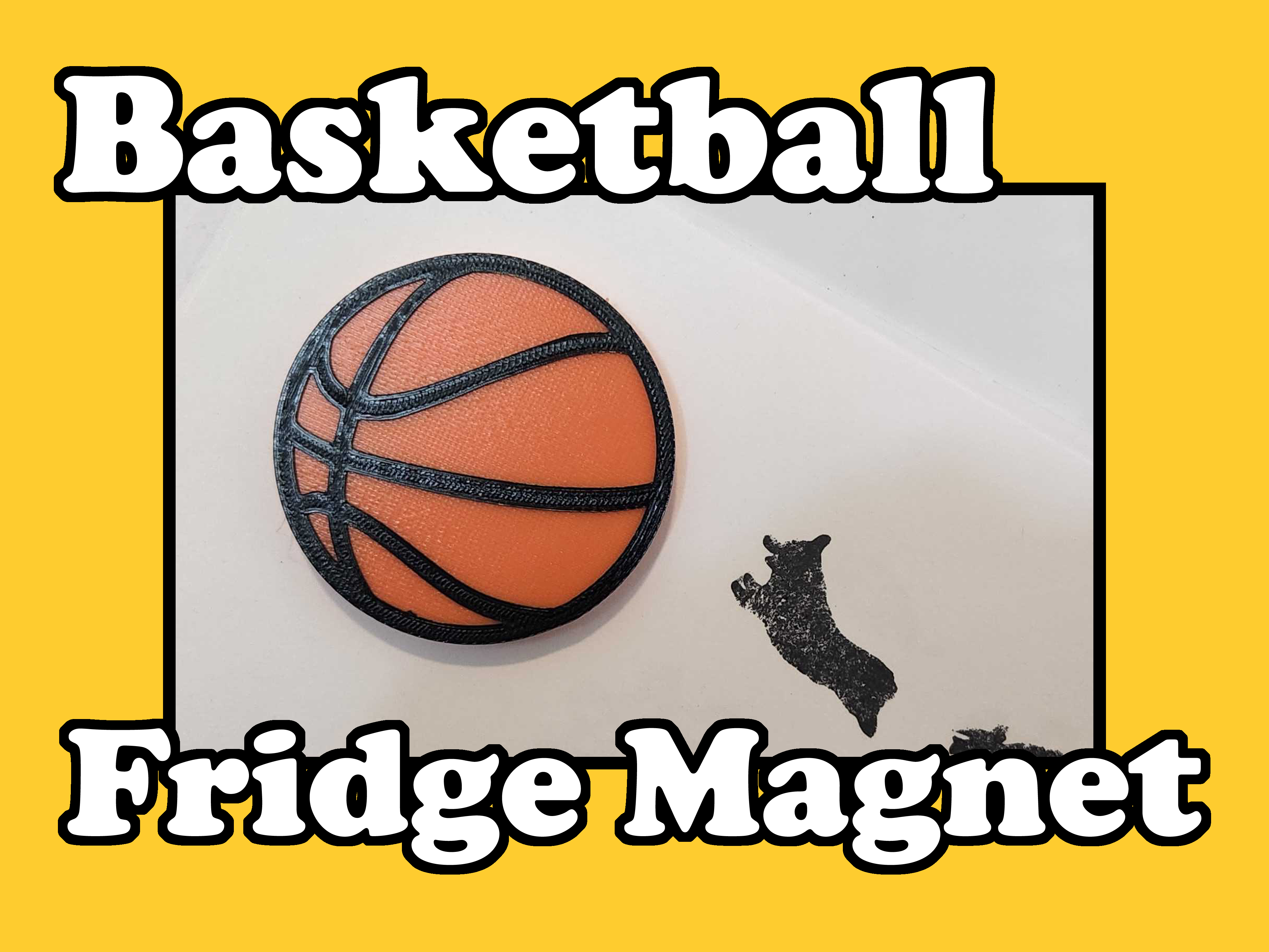 Basketball Fridge Magnet