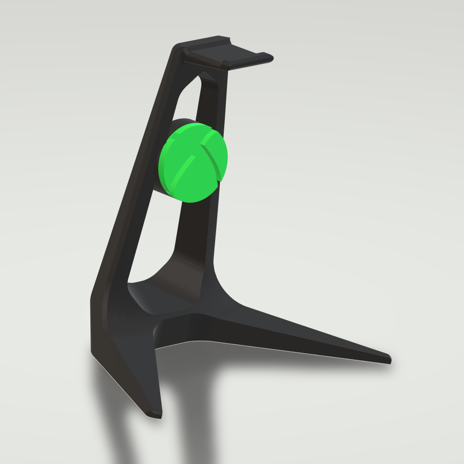 Headset/Headphone Stand with Removable Logo