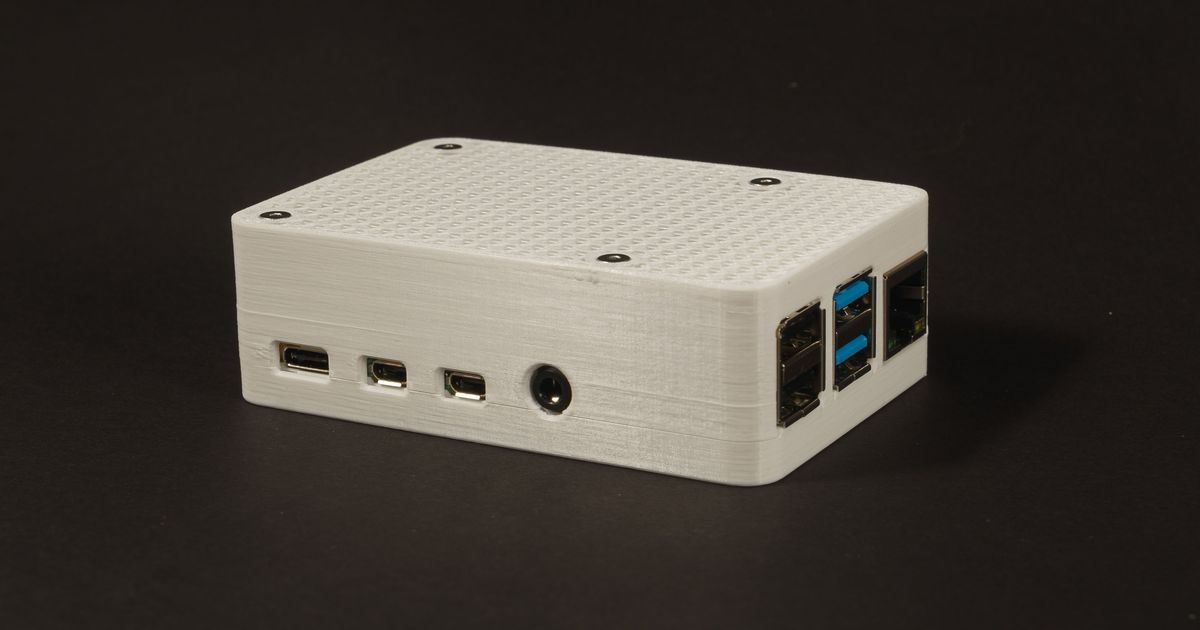 Raspberry Pi 4 Case by sgpdude | Download free STL model | Printables.com