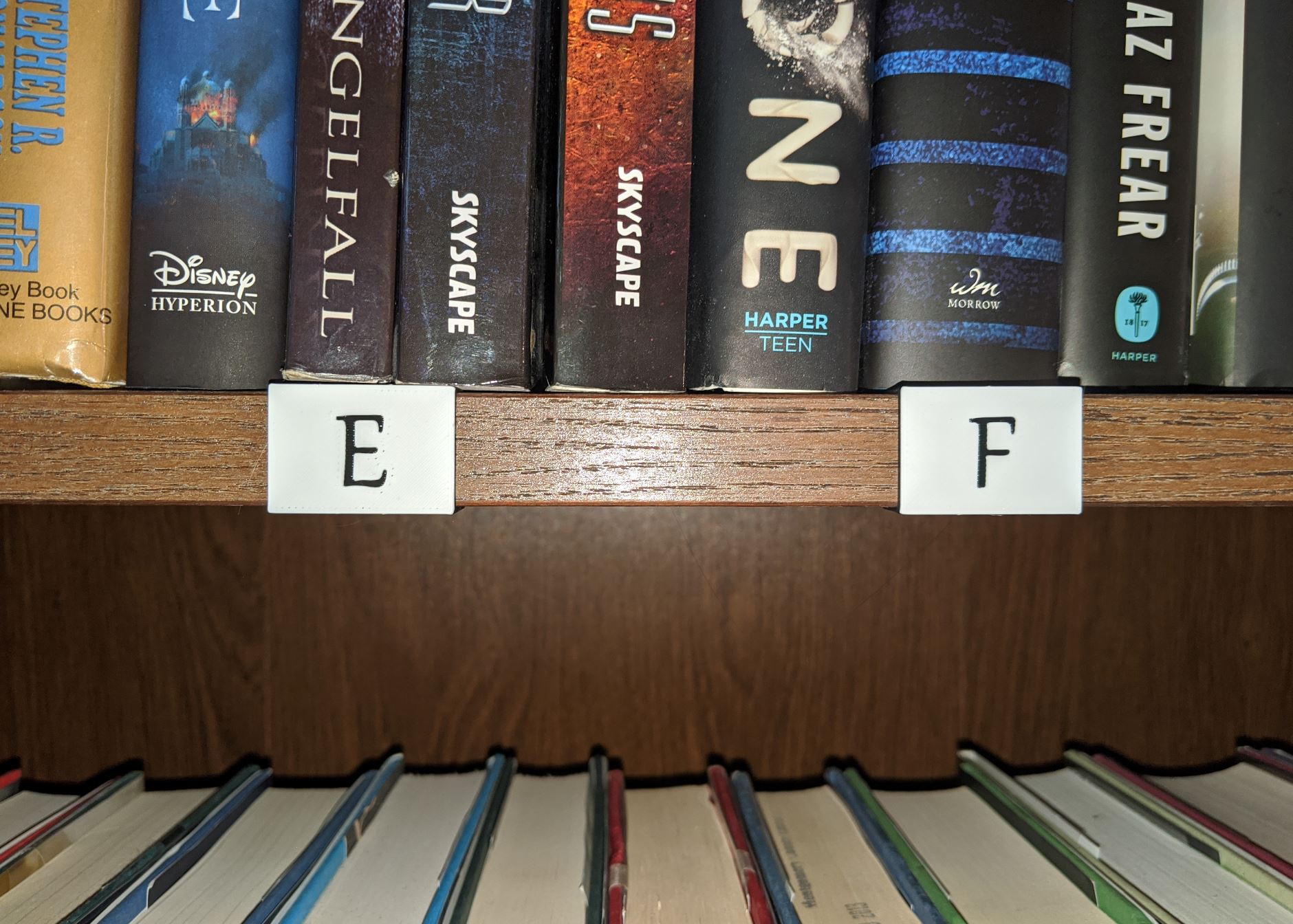Bookshelf Label Clips